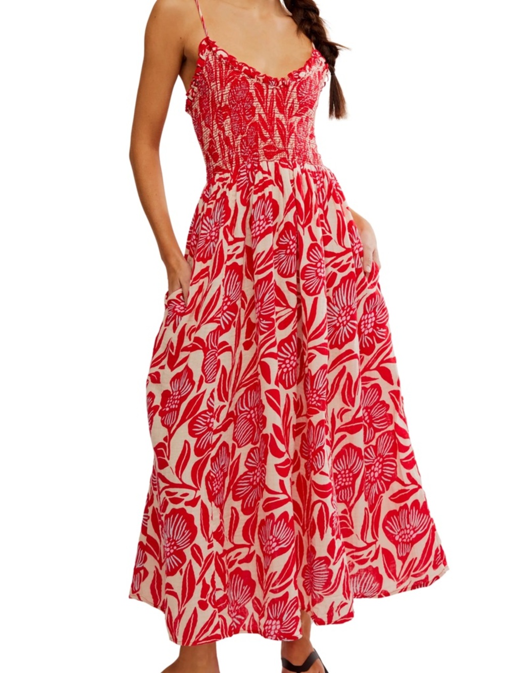 Free People Sweet Nothings Floral Print Sleeveless Maxi Sundress